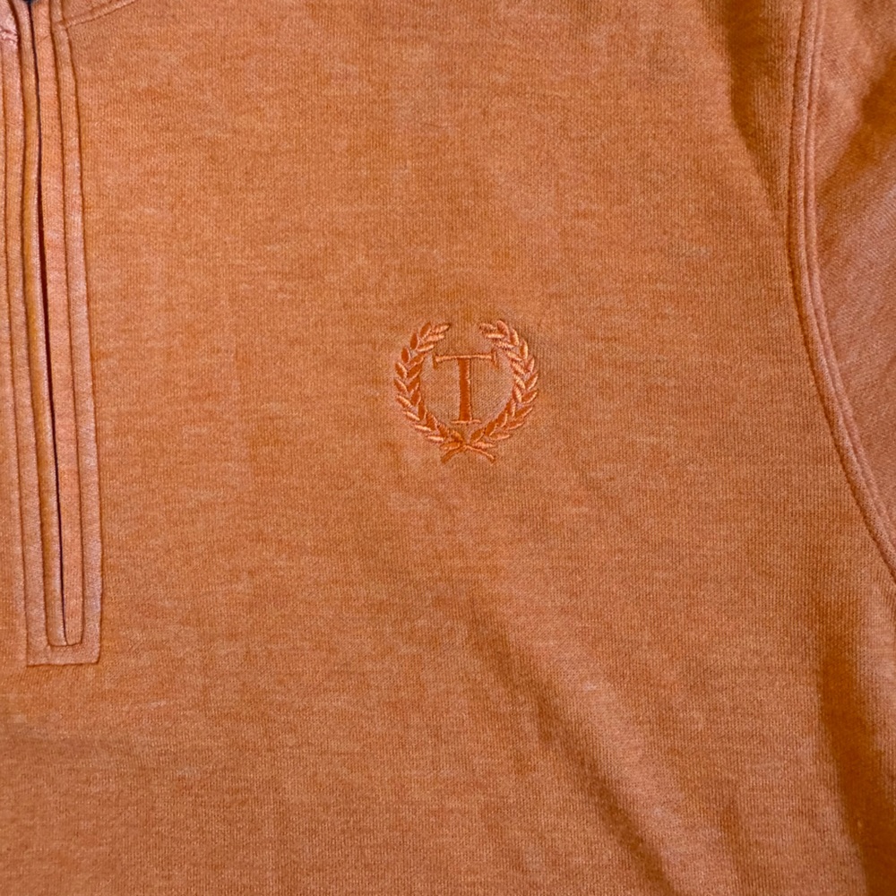 Turtleson Quarter-Zip Pullover Medium Orange Town… - image 2